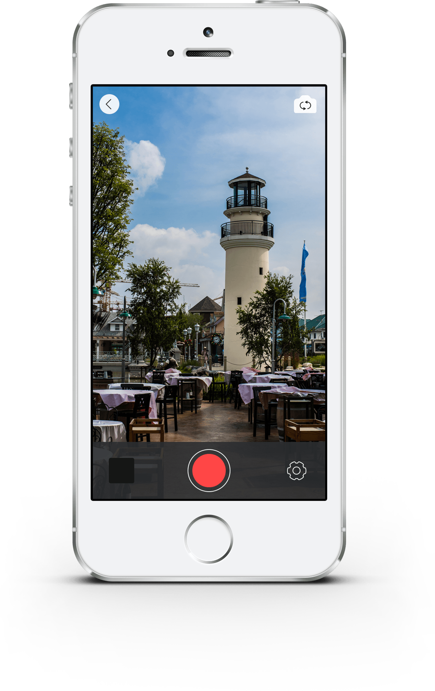 iPhone App design - Camera screen